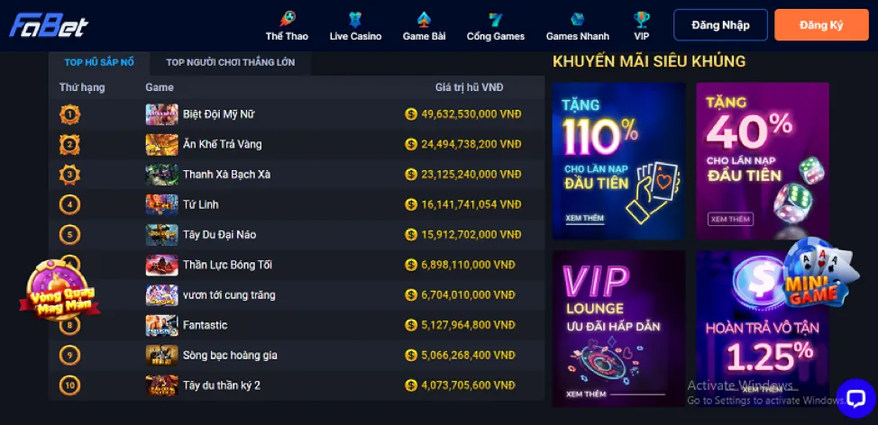 Game nổ hũ Sonclub